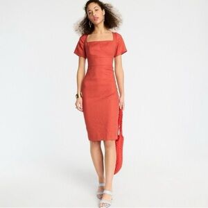NWT!  Ann Taylor Square-Neck Sheath Dress in color Faded Spice